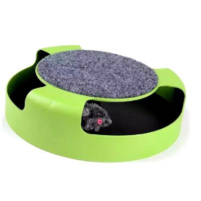 Brinquedo Para Gato Pegue O Rato Giratorio Arranhador