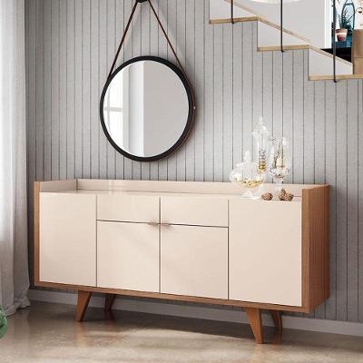 Buffet Ambiente Melodia Off White Nature - Hb Móveis