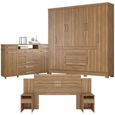Quarto Casal New Realce Com Cômoda London E Cabeceira Triunfo Amendola ? Demóbile