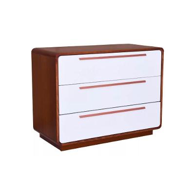 Cômoda Infantil Evolutiva Redonda Cor Branca Com Madeira Mel Branco
