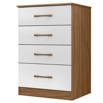 Cômoda Gaveteiro Ms913 Naturale Branco - Moval