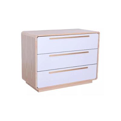 Cômoda Infantil Evolutiva Redonda Cor Branca Com Madeira Nature Branco
