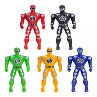 Kit Bonecos Rangers 5 Guerreiros Lendários Articulados
