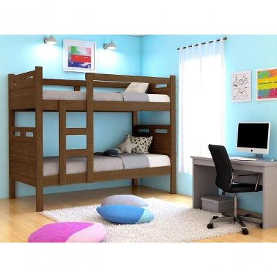 Beliche Cama Solteiro Para Meninos Confortável Legno