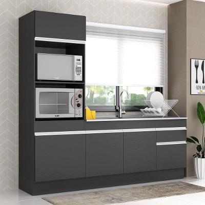 Armário De Cozinha Compacta Mp2113.898 Preto/branco