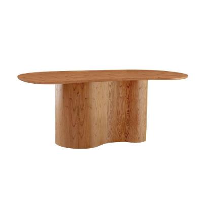 Mesa Suiça 180cm Tampo Orgânico Laminado Moderna Mobília Cinamomo Imbuia
