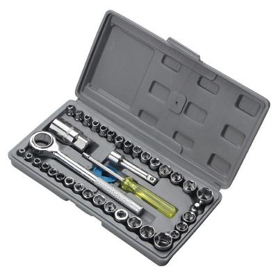 Kit Jogo Chave Catraca Reversivel Jogo De Soquete 40 Pecas