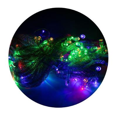 Led Pisca Cordão Com 10 Metros 100 Lampadas Formato Gota Fio Cor Crystal Tomada Luz Natal Ano Novo Colorido