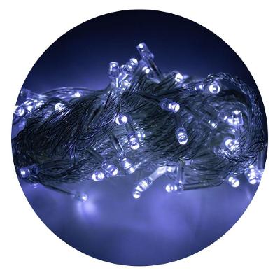 Led Pisca Cordão Com 10 Metros 100 Lampadas Formato Gota Fio Cor Crystal Tomada Luz Natal Ano Novo Branco