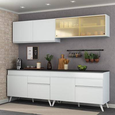 Armário De Cozinha Compacta 4 Peças Mp3696.891 Veneza Multimóveis Branco