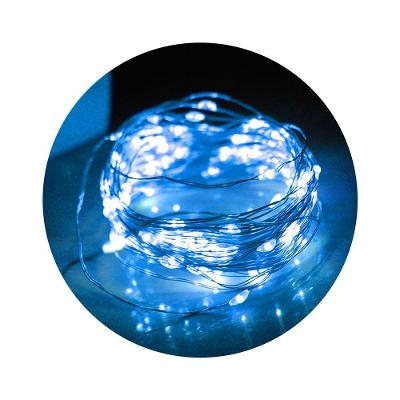 Pisca De Led Rolha Para Garrafa Fio De Fada 20l 2 Metros Bateria Azul
