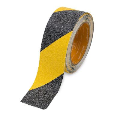 Fita Antiderrapante Autoadesiva Segurança Lixa Escada 5 Mts 50mm Amarelo E Preto
