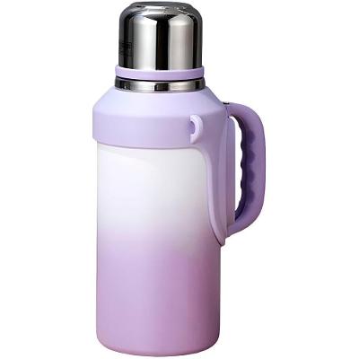 Garrafa Térmica Inox Com Alça Academia Passeio Viagem Lilás