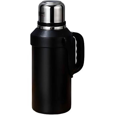 Garrafa Térmica Inox Com Alça Academia Passeio Viagem Preto