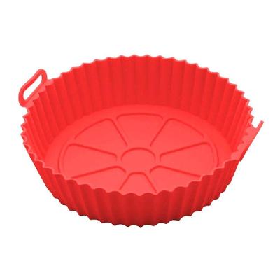 Forro Para Air Fryer De Silicone Forma Reutilizavel Antiaderente Vermelho