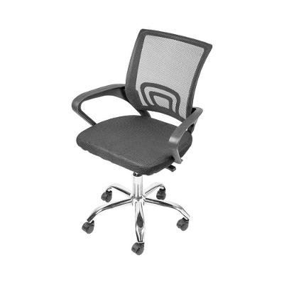 Cadeira Or-3310 Baixa Com Base Cromada Rodízio Or Design Preto