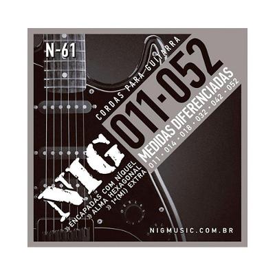 Encordoamento P/ Guitarra Nig N61 0.11/0.52 - Ec0167