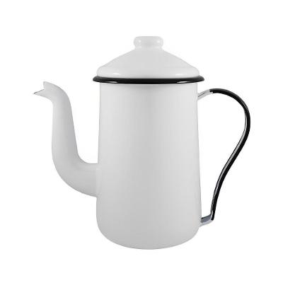 Bule Para Café Tradicional Esmaltado Branco 1,5 L Ewel