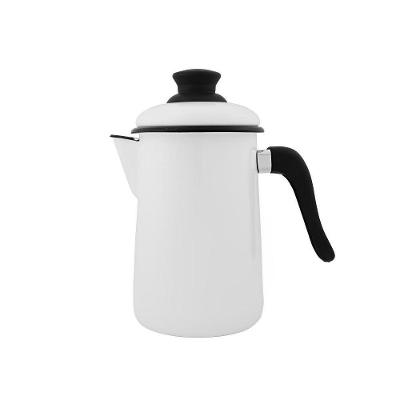 Bule Para Café Esmaltado Branco 1,5 L Ewel