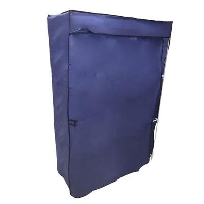 Guarda Roupa Portatil Cabideiro Prateleira Sapateira Organizador Quarto Caixas Armario Praia Camping Roxo; Tamanho: U