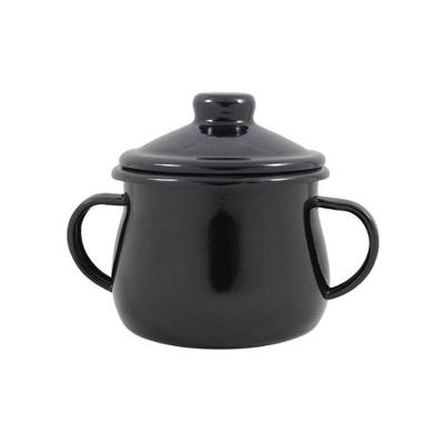 Açucareiro Esmaltado Preto 380 Ml Ewel
