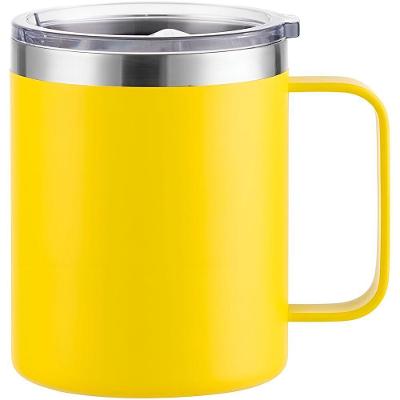 Caneca Copo Térmico Aço Inox 360ml Cerveja Café Bebidas Amarelo