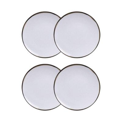 Conjunto 4 Pratos Sobremesa 19cm Canyon Porcelana Tramontina