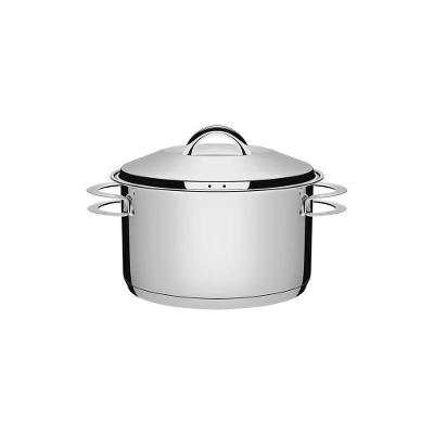 Caçarola Tramontina Solar Funda Em Aço Inox Fundo Triplo Com Tampa E Alças 20 Cm 3,6 L