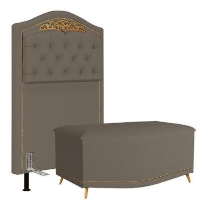 Cabeceira Cama Box Solteiro 90Cm Corano Areia