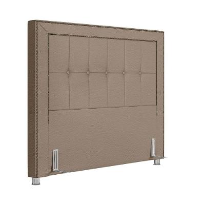 Cabeceira Cama Box Casal 140Cm Paolla P02 Sintético Bege