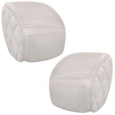 Kit 2 Poltronas Decorativa Para Sala 90cm Tressê Zion M22 Linho Cru - Mpozenato