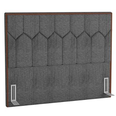 Cabeceira Cama Box Casal 140Cm Órion P02 Linho Cinza