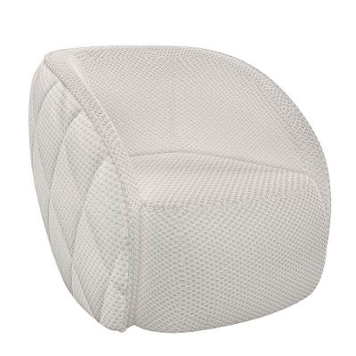 Poltrona Decorativa Para Sala 90cm Tressê Zion M22 Linho Cru - Mpozenato