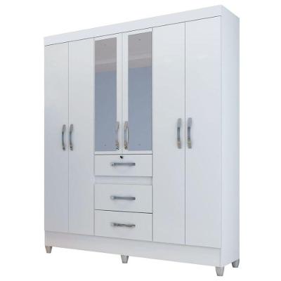 Guarda Roupa Casal Itatiba 6 Portas Branco