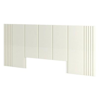 Cabeceira De Madeira Casal 270Cm 100% Mdf Tw184 Off White