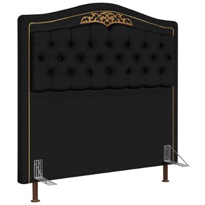 Cabeceira Cama Box Casal 140Cm Corano Preto