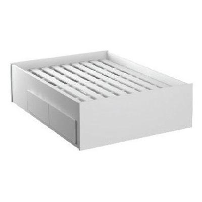 Cama de Casal 147cm 4 Gavetas Dreams F04 Branco Mpozenato
