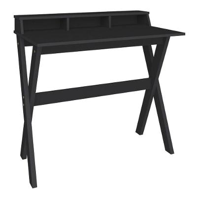 Escrivaninha Retrô 3 Nichos Itália Preto - Artany