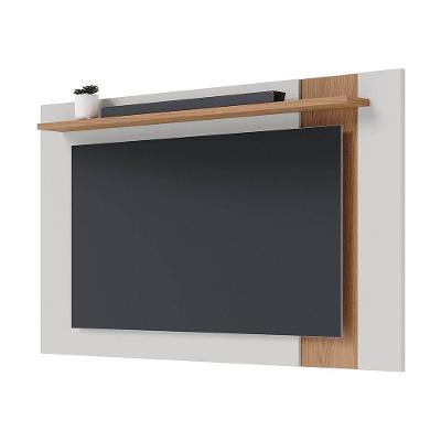 Painel Para Tv 70 Polegadas Extensível 180cm Amélie C05 Off White Matte/freijó - Mpozenato