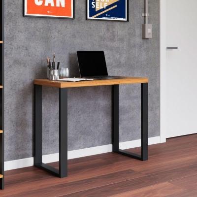 Escrivaninha 89,5x44 Cm Em Mdf F20 Freijó-preto Fosco Dalla Costa