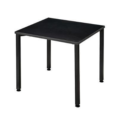 Mesa Parus 4 Lugares 80x80 Cm Tampo Em Mdp 25mm Preto