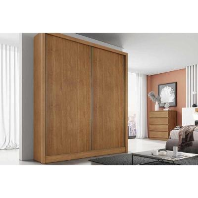 Guarda Roupa Solteiro 2 Portas de correr 3 Gavetas Thor Plus Freijo Cumaru - Novo Horizonte