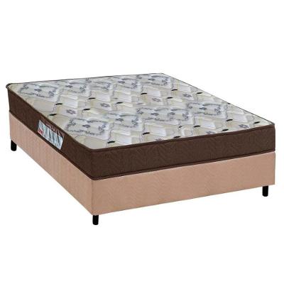 Cama Box Viúva: Colchão Anatômico Ortobom D45/EP Fort Tech ISO 150 + Base CRC Suede Clean(128x188)