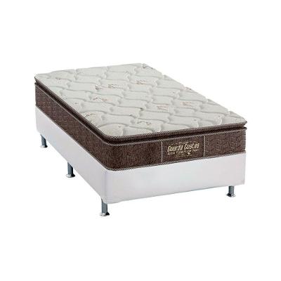 Cama Box Solteiro: Colchão Ortopédico Probel Guarda Costas Extra Firme + Base CRC Courano White(88x188)
