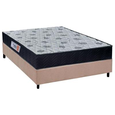 Cama Box Casal: Colchão Ortopédico Orthoflex Foggia Sogni Unic Face + Base CRC Suede Clean(138x188)