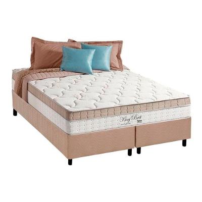 Cama Box King: Colchão Molas Ensacadas Anjos MasterPocket King Best + Base CRC Suede Clean(193x203)