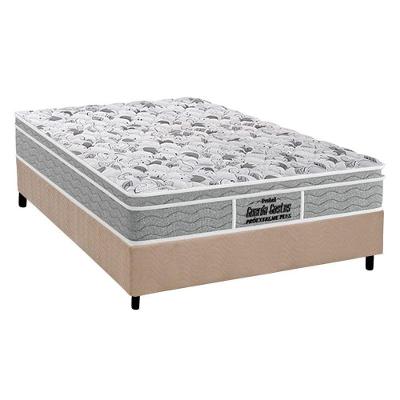 Cama Box Casal: Colchão Espuma Probel D45/Ep Guarda Costas Próextreme Plus + Base Clean(138X188)