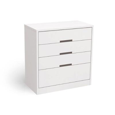 Cômoda Juvenil S824 c/ 4 Gavetas Branco - Kappesberg