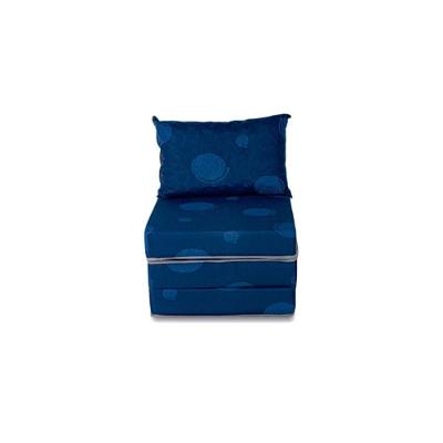 Sofá Cama Solteiro Luck Puff D20 Tecido Estampado - Luckspuma