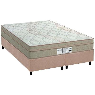 Cama Box King: Colchão Molas Probel Prolastic Born + Base CRC Suede Clean(193x203)